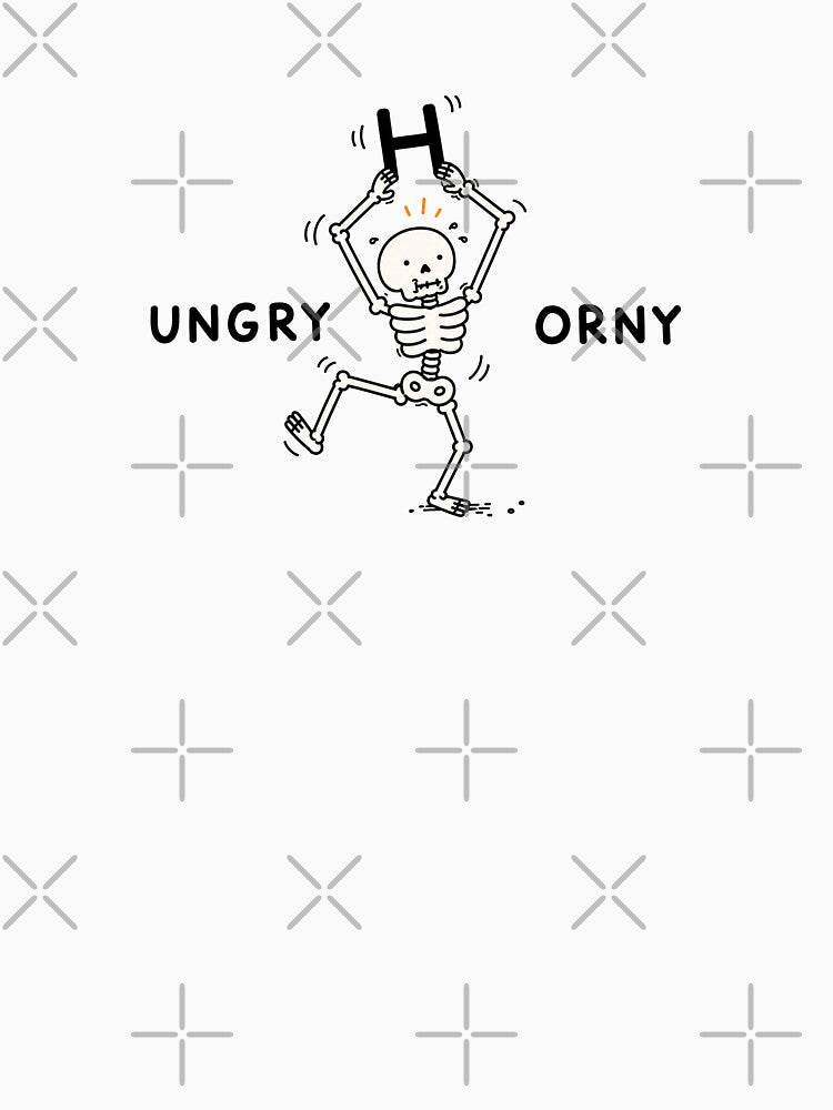 Hungry Or Horny Skeleton Halloween Meme by MonkiFlipp