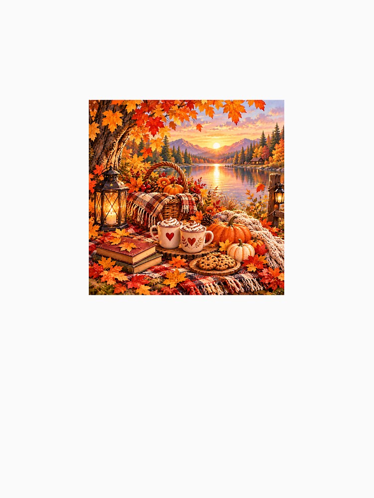 Cozy Autumn Picnic – Pumpkin Spice & Hot Chocolate by NestDesigns01