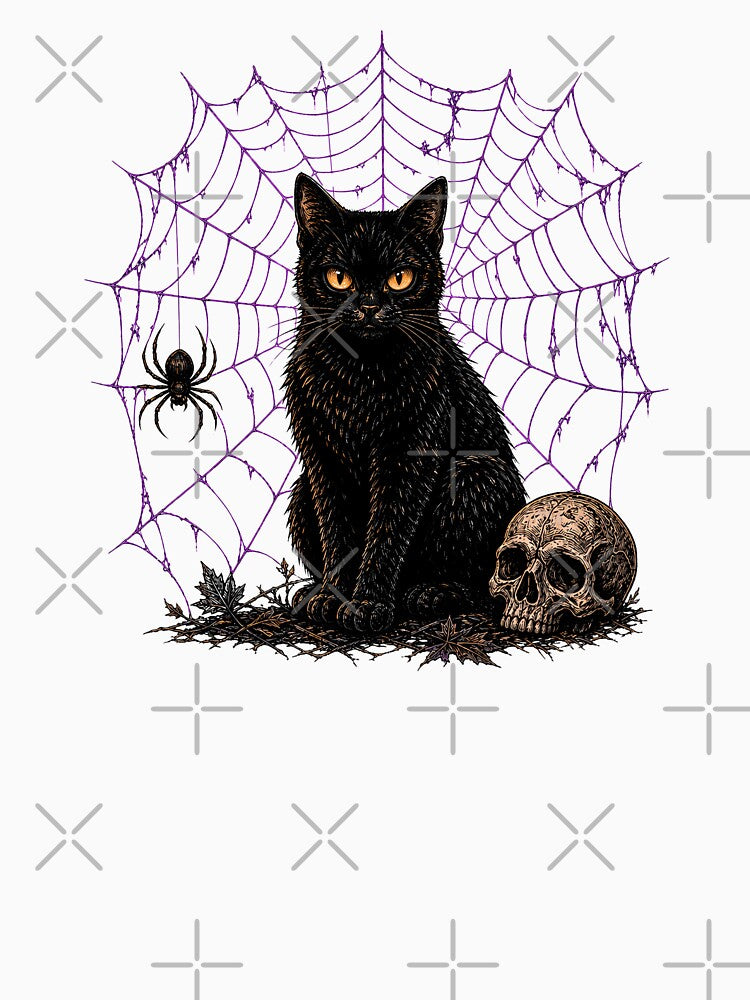 Vintage Black Cat Web by JessArty ⭐⭐⭐⭐⭐