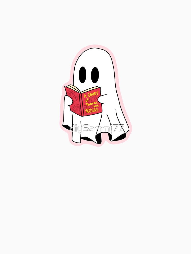 Ghostie reading ACOTAR by diySammi77