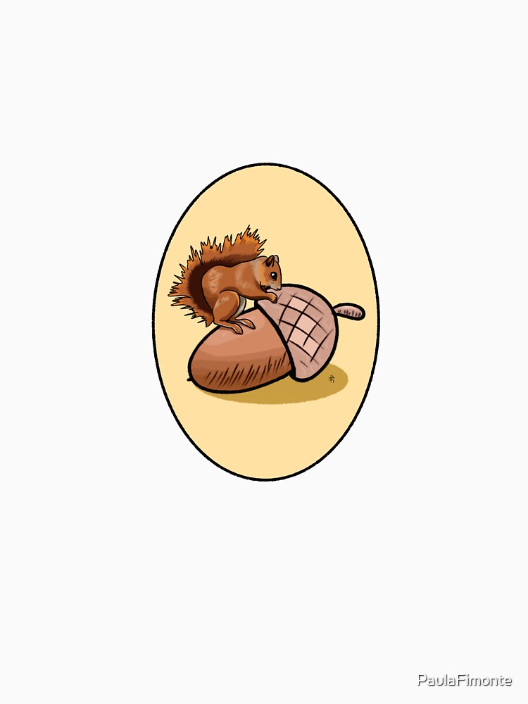 Squirrel on acorn by PaulaFimonte