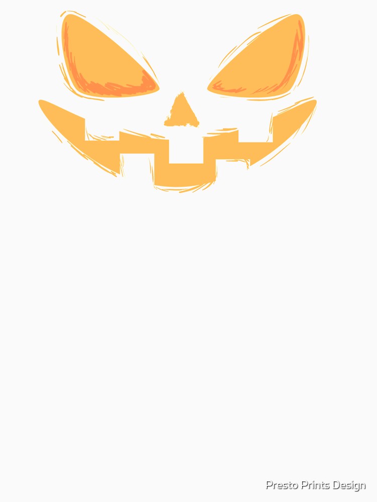 Pumpkin Face | Halloween Pumpkin | Halloween Jack O Lantern by Presto Prints Design