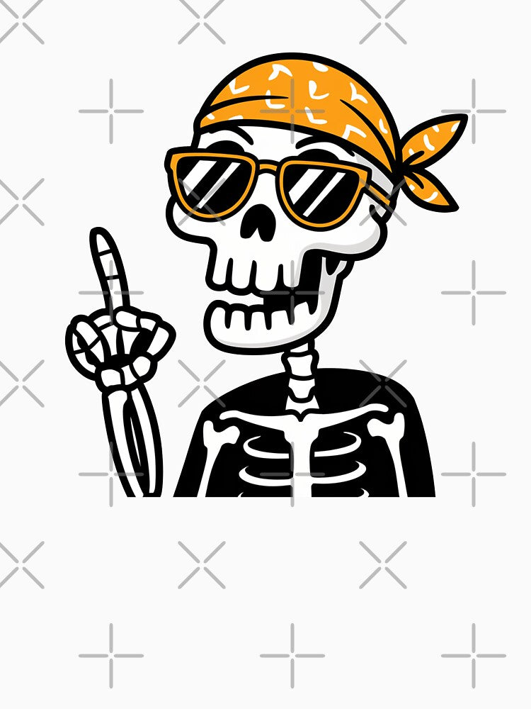 Cool Skeleton with Bandana and Sunglasses by MonkiFlipp