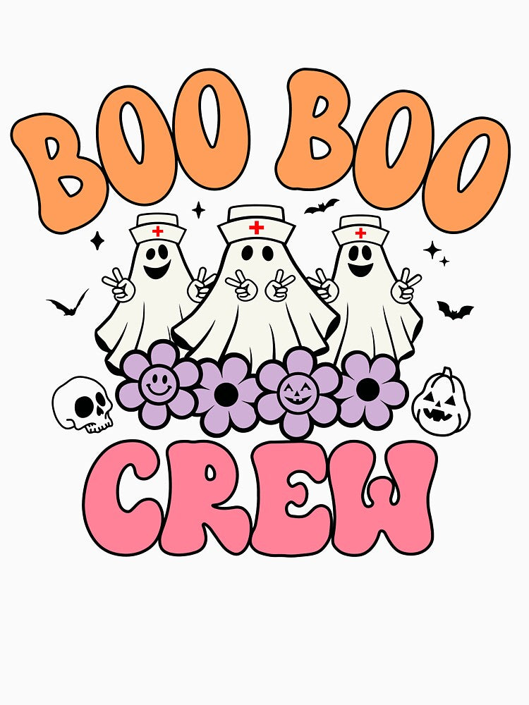 Boo Boo Crew Halloween Nurse Ghosts by NessiCreates
