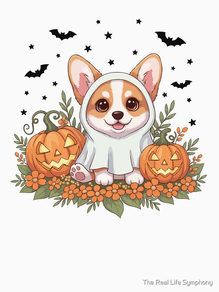 Pembroke Welsh Corgi Puppy Ghost – Cute Halloween Dog Costume by The Real Life Symphony