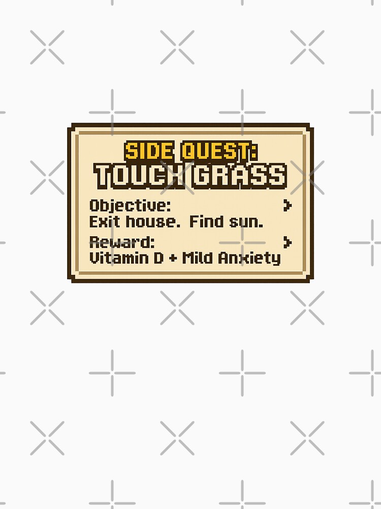 Touch Grass Side Quest Meme by Loot Locker
