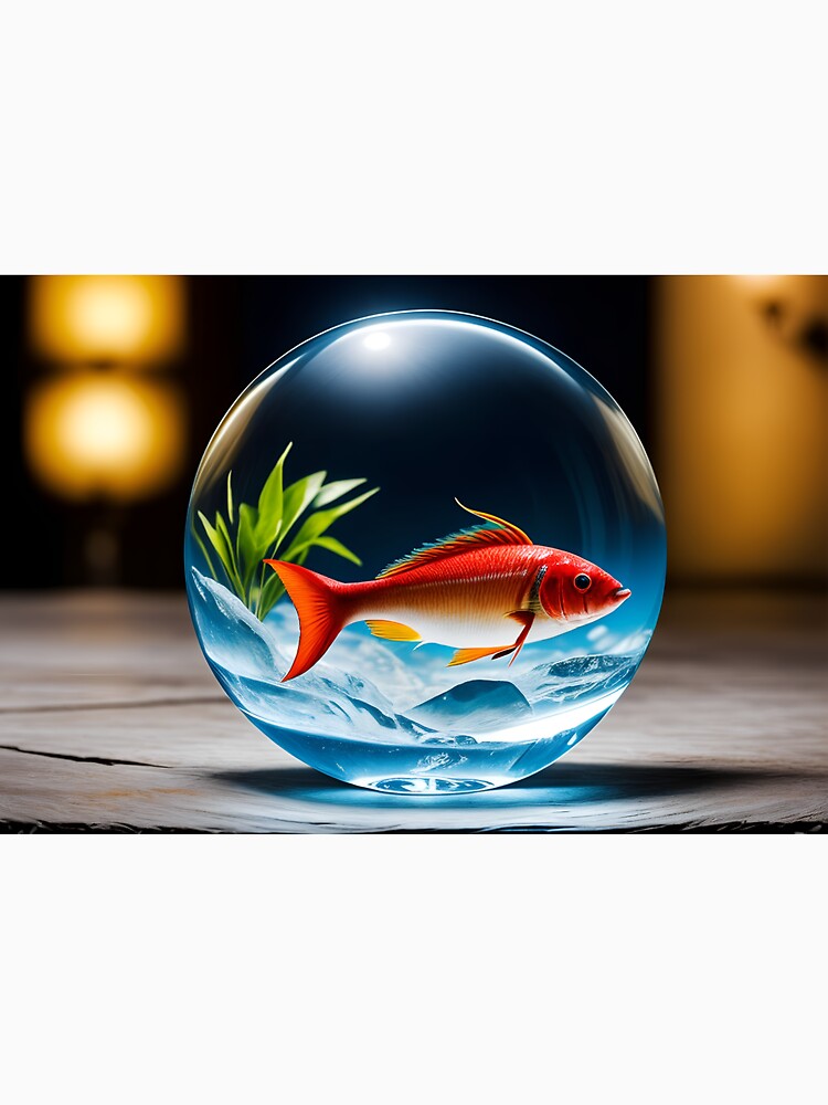 A beautiful Fish in a crystal ball by Matthew Milner