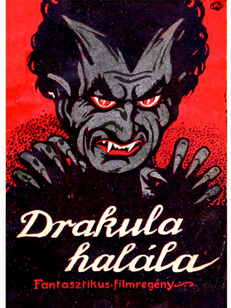 Drakula Halála Vintage Horror Poster by carelpaw