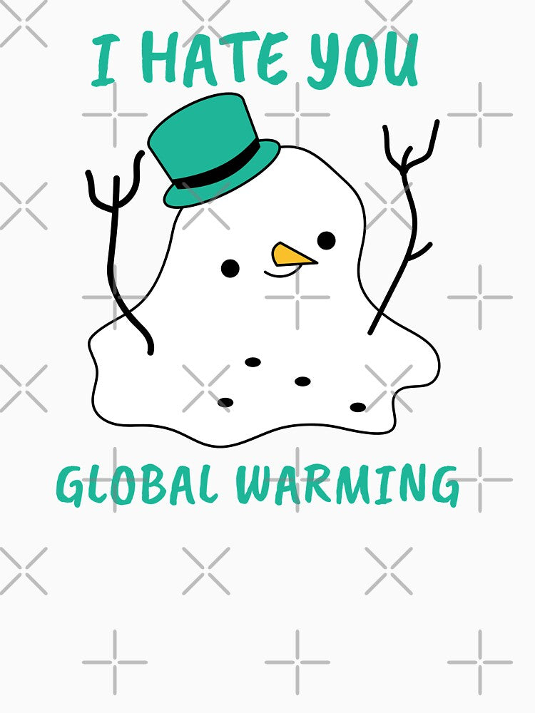 Snowman - I hate you global warming by joabaj