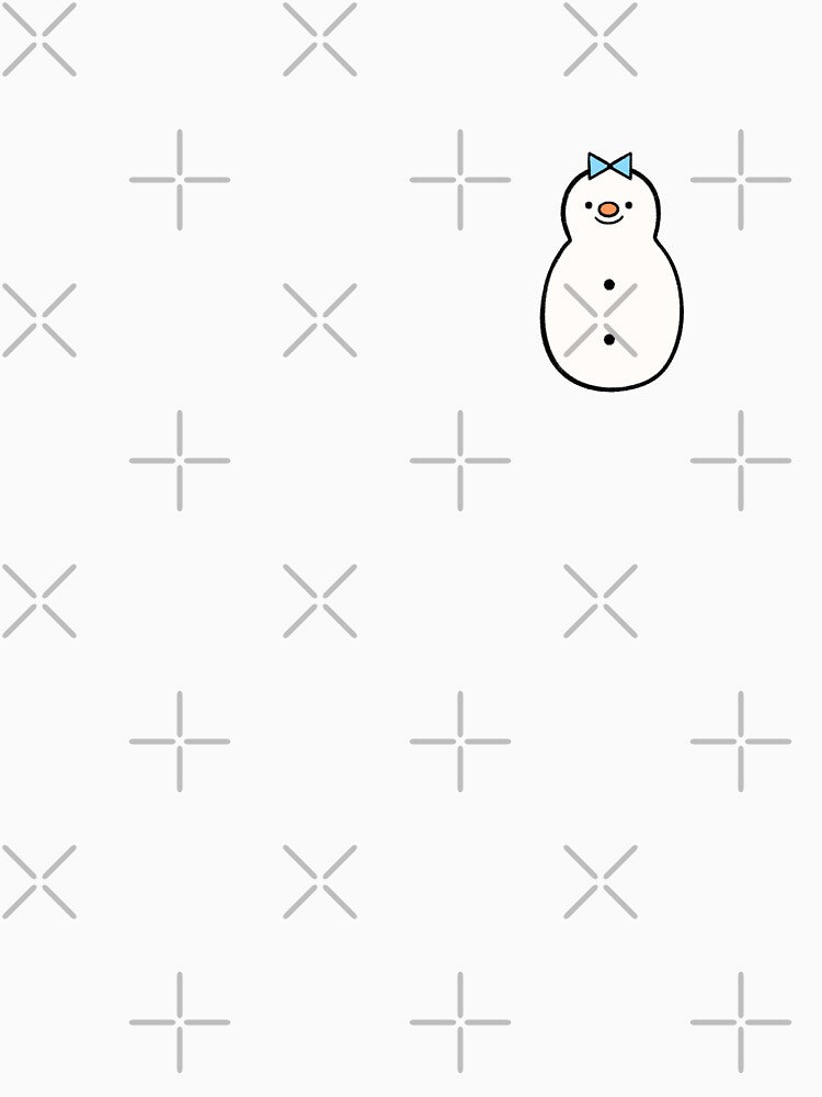 Cute Snowman with Bow by FreshPond