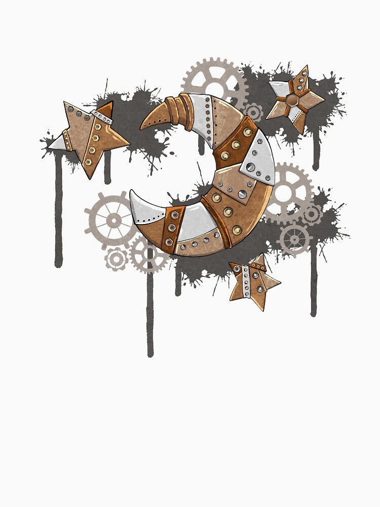 Metal Patchwork Moon by SuspendedDreams