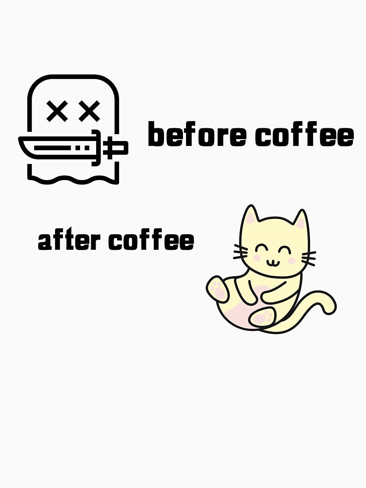 Before coffee after coffee- fun graphic design by josephsteez