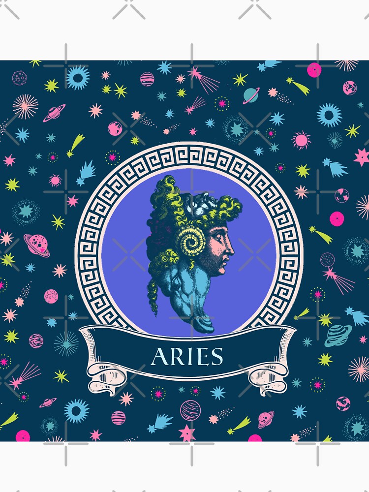 Aries Star Sign Celestial Art by PrintyBazaar
