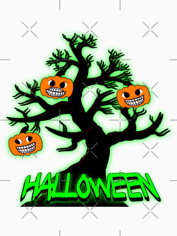 Essential Halloween Scary Evil Pumpkin Head with a Funny Twist by Nirmala67