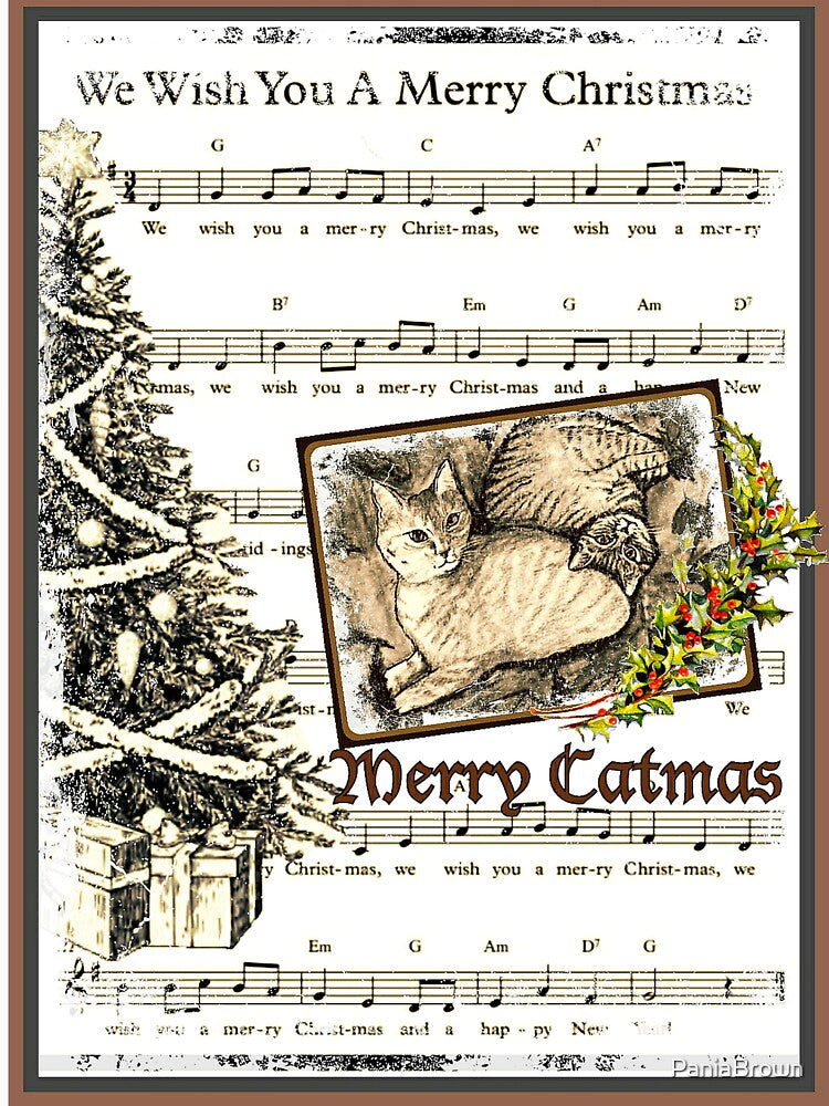 Vintage Catmas by PaniaBrown