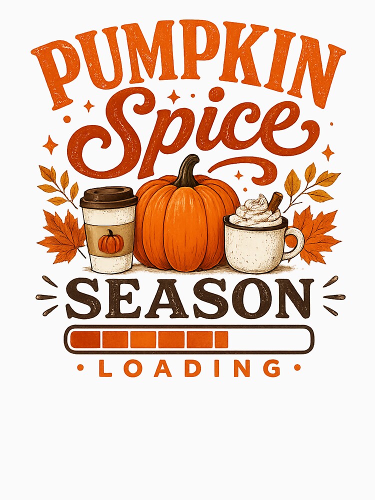 Pumpkin Spice Season Loading Funny Fall Autumn by PeteTee