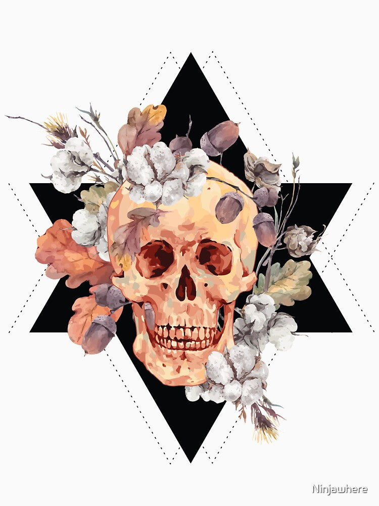 Skull and Flowers by Ninjawhere
