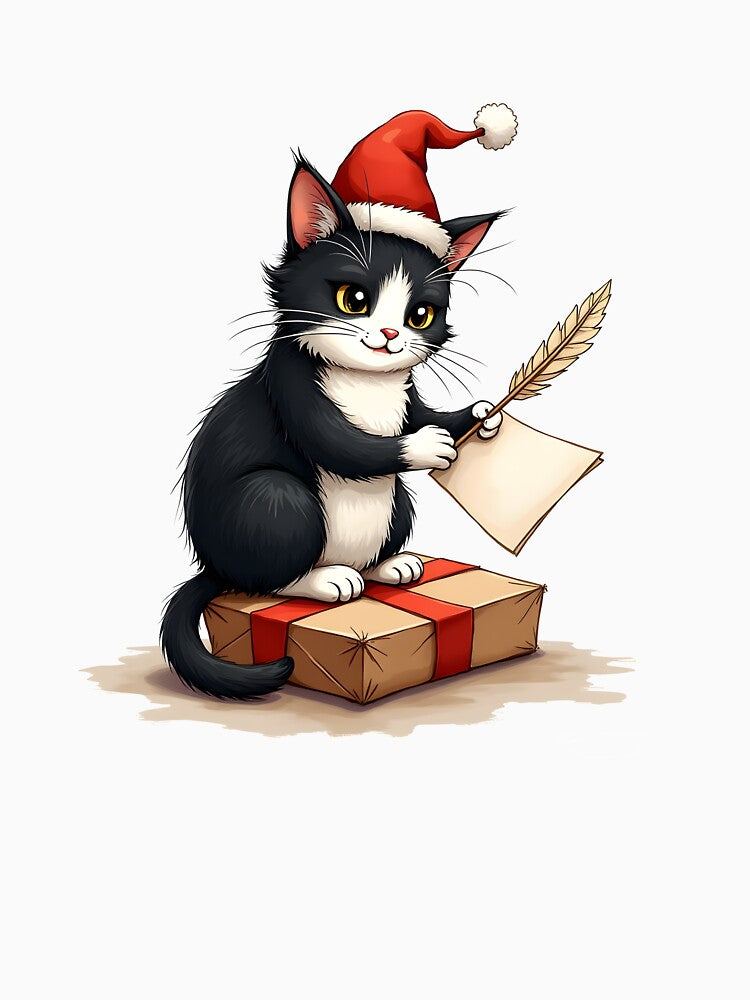 Kitty Christmas Post Office – Mail Cat on Parcel by ArtemisEutopia