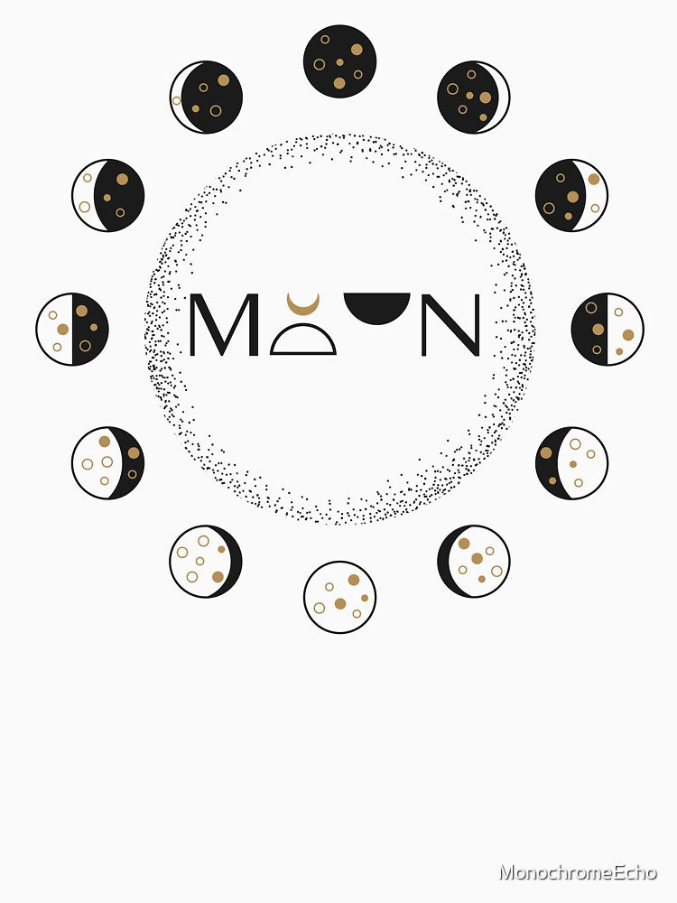 Moon circle typography by MonochromeEcho
