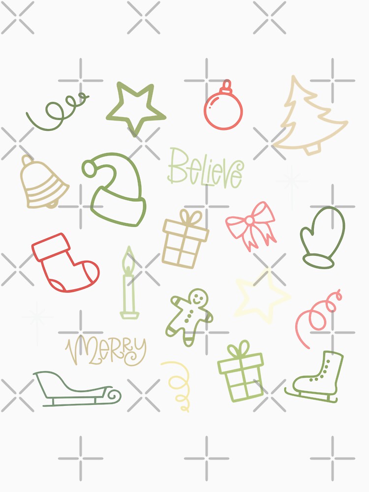 Merry and Bright Christmas Pattern Vibes by Alice-Elgawi