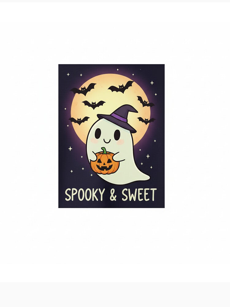 Spooky Cute Ghost T-Shirt | Kawaii Ghostie Fall Aesthetic Sweatshirt | Halloween Trick-or-Treat Gift by IzAnimefanshop