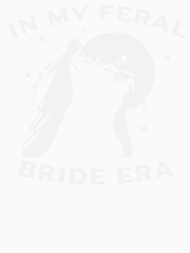 In My Feral Bride Era Distressed Retro Cat Bride by aymanehammi