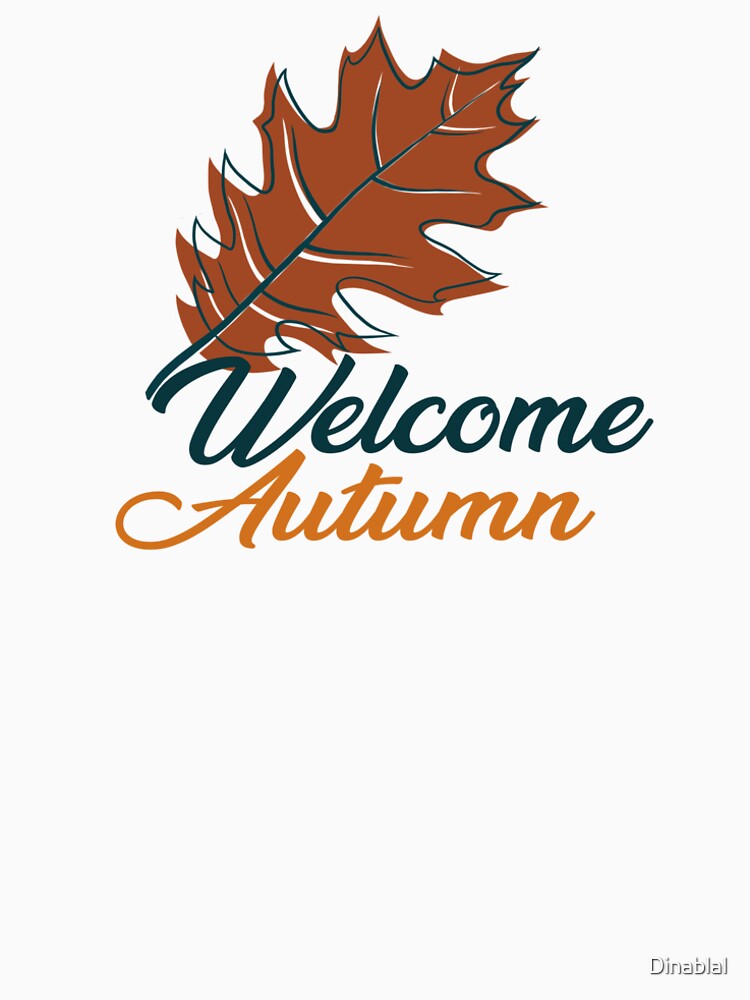 Welcome autumn fall leave by Dinablal