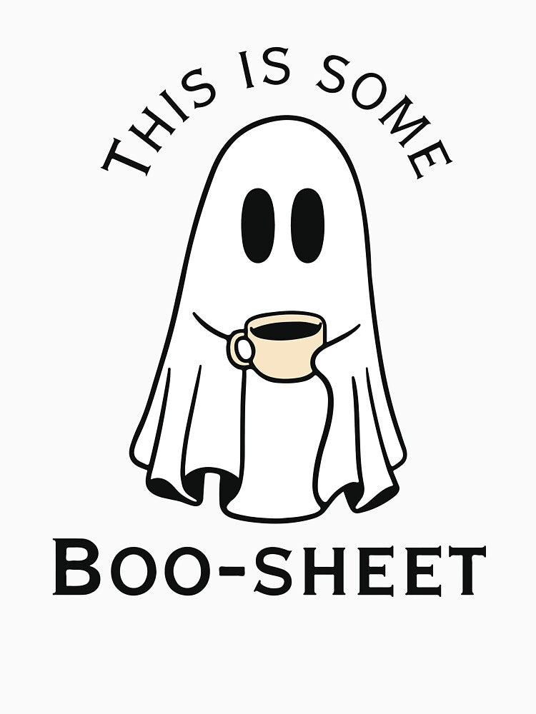 This is some boo-sheet ghost boo with coffee by BrownHorse90s