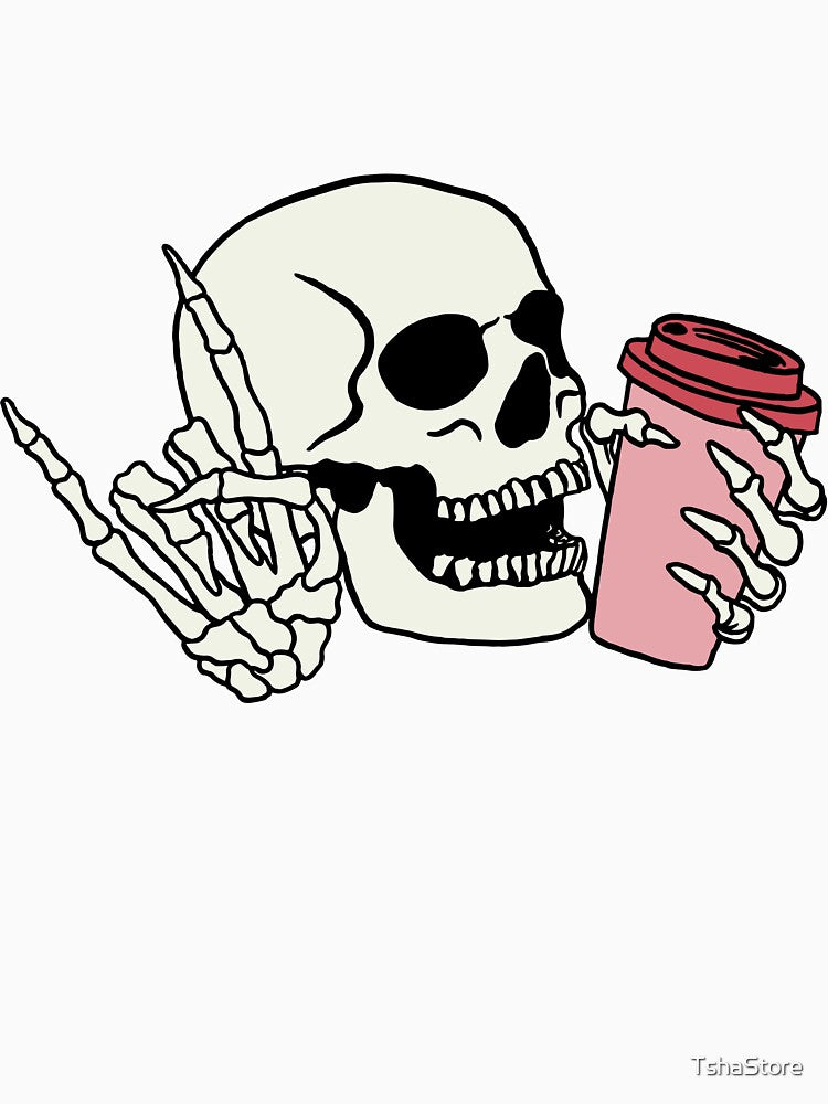 skeleton Cool Coffee by TshaStore