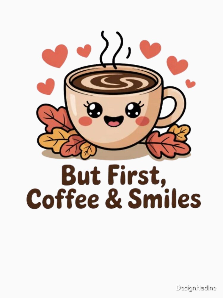 But First, Coffee & Smiles – Tasse mignonne d’automne by DesignNadine