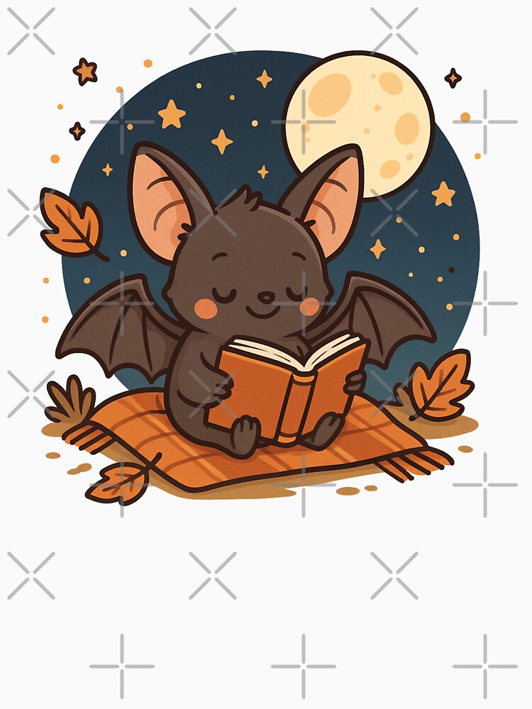 Batty for Books – Halloween Book Lover Design by Infinirish