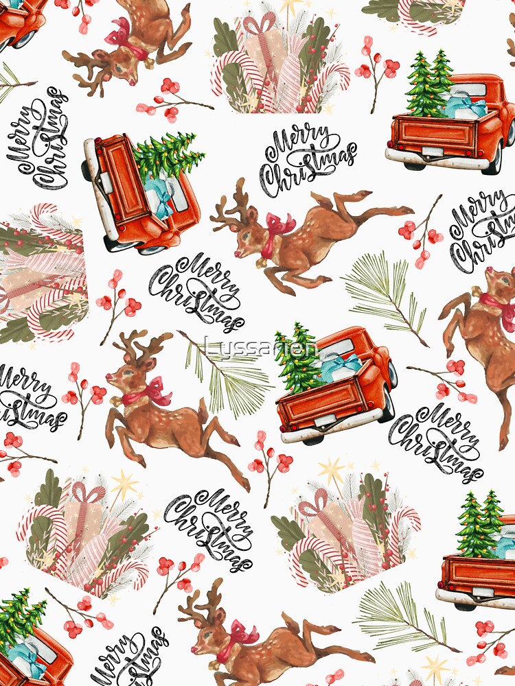 Vintage Christmas Pattern by Lyssarien