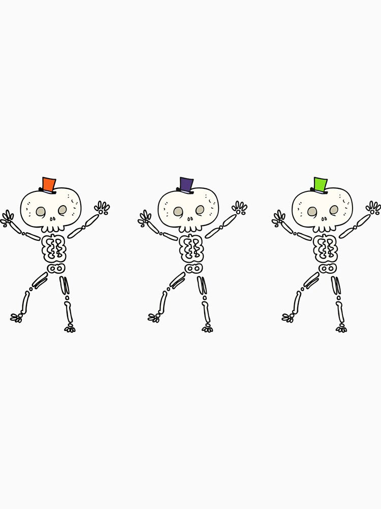 Dancing Skeleton Skeletons Happy Halloween by Trendy-Huckles