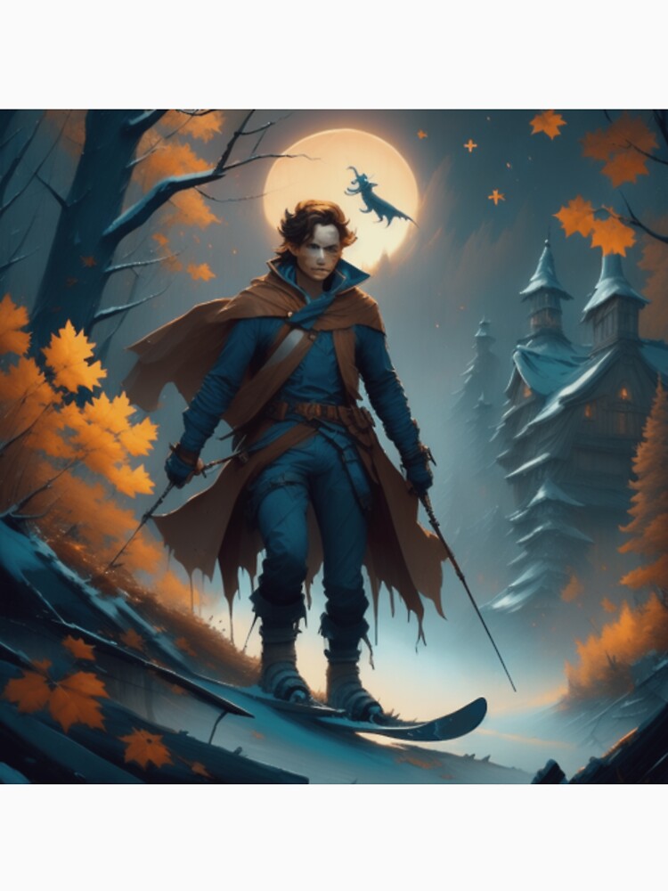 Skiing Halloween by catchyology