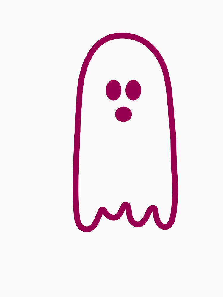 deep pink ghost - pink halloween by Aesthetic Crew