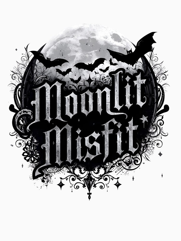 Moonlit Misfit – Gothic Moon & Bats by RogueDusk