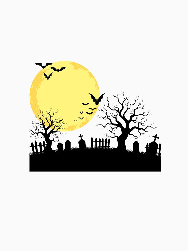Moonlit Graveyard With Bats by GraveyardGlam