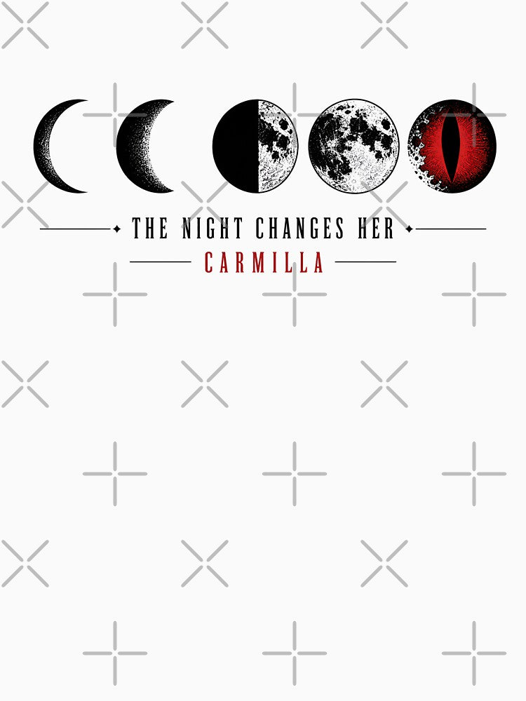 Carmilla The Night Changes Her Moon Phases Vampire Gothic Art by Fenay Designs