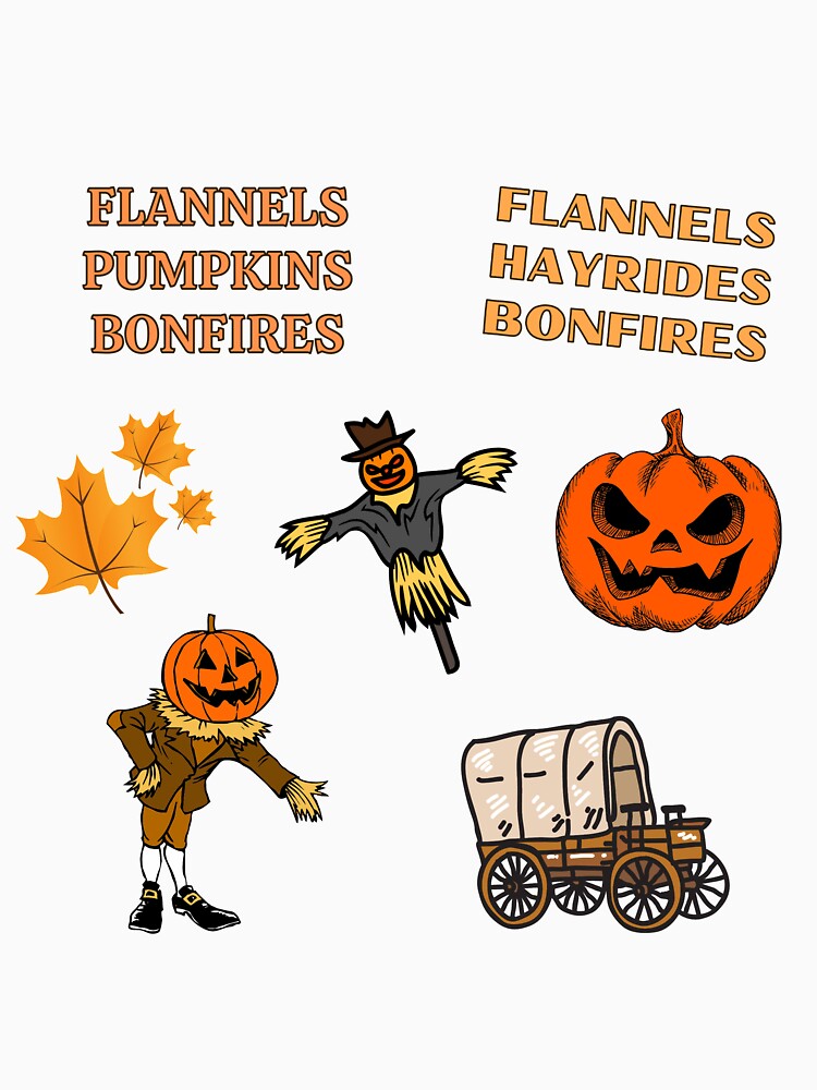 Flannels Hayriders Bonfires Pumpkins Leopard Farmer Fall Vibes Pack by HQ Prints
