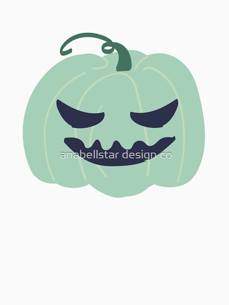 Green Halloween Jack-O-Lantern by anabellstar design co