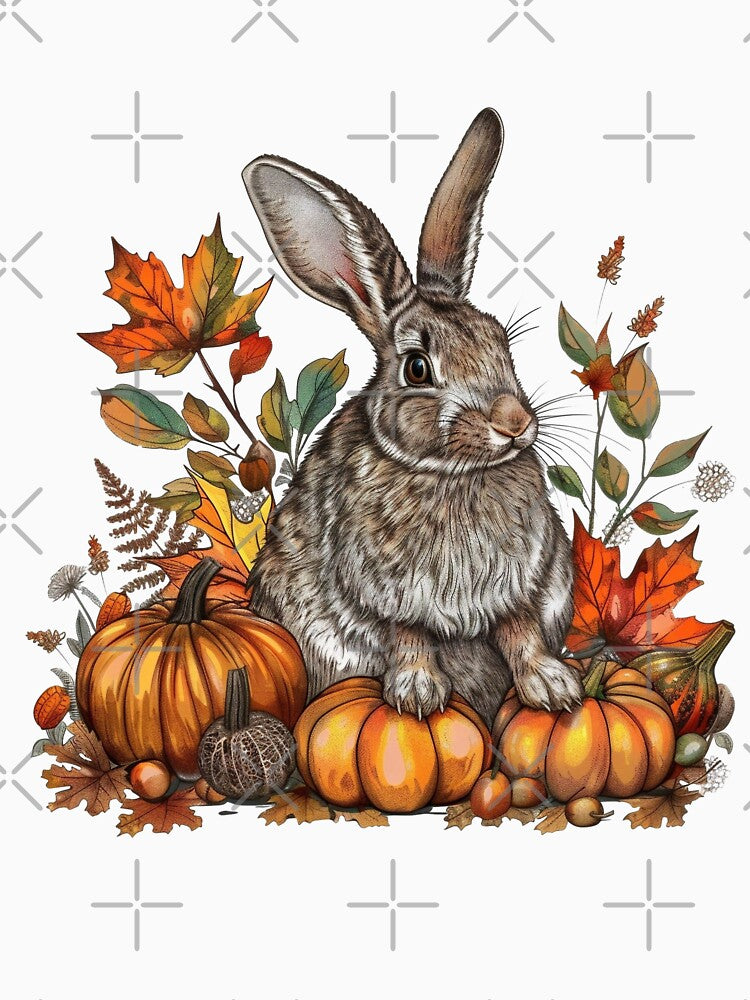 Fall Pumpkins Rabbit by DigitalToast