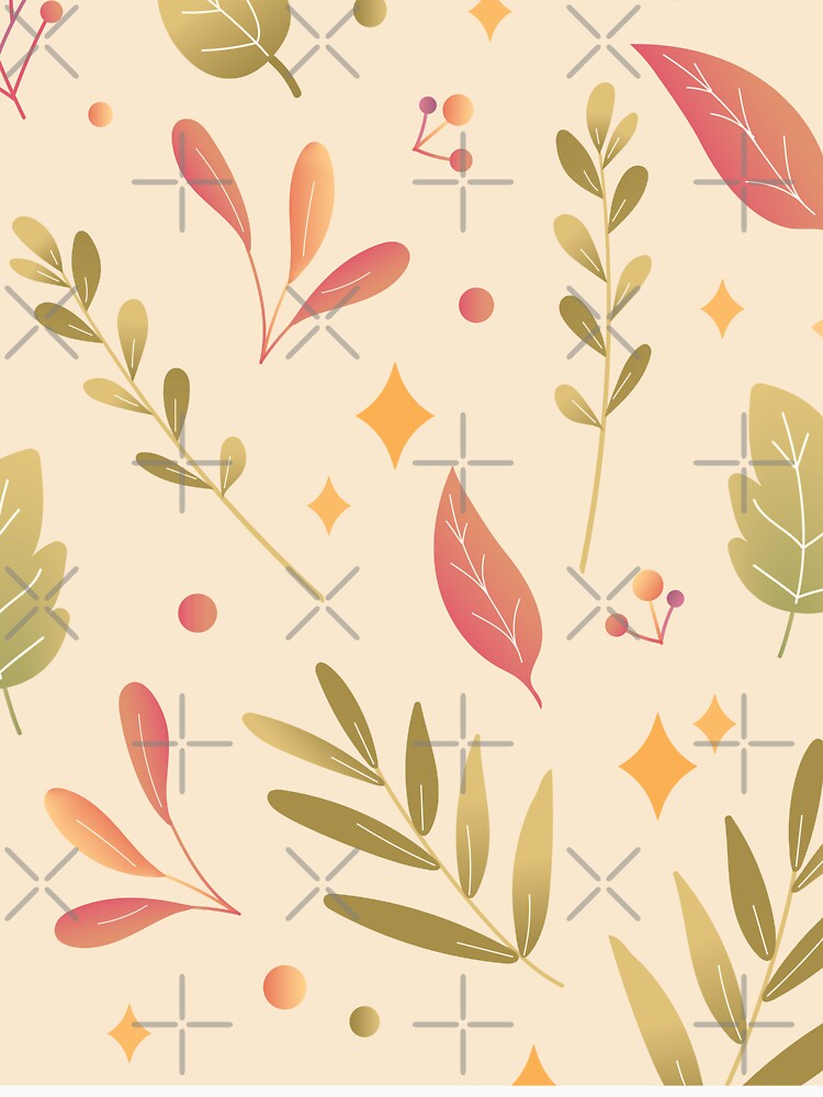 cute Pattern Dry Leaves v1 by cute--world