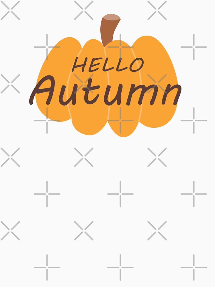 Hello Autumn Pumpkin Illustration by artistcamellia