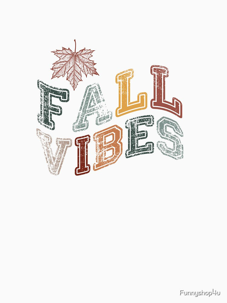 Fall Vibes – Retro Autumn Design by CanvasbyCaro
