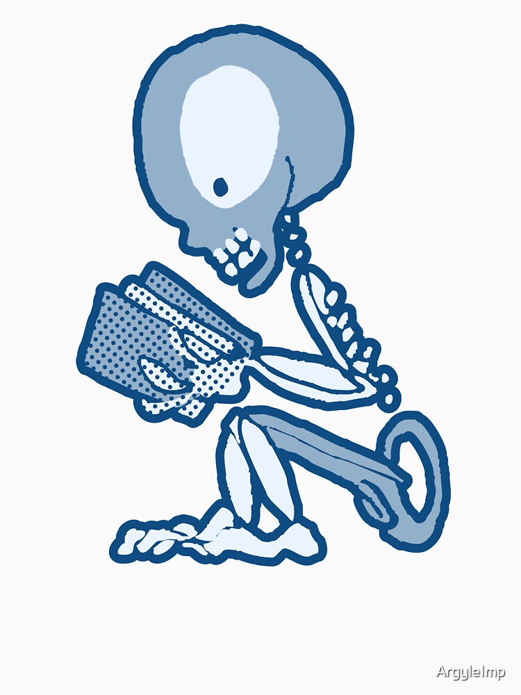 Pins and Needles Pete Skeleton with Book by ArgyleImp