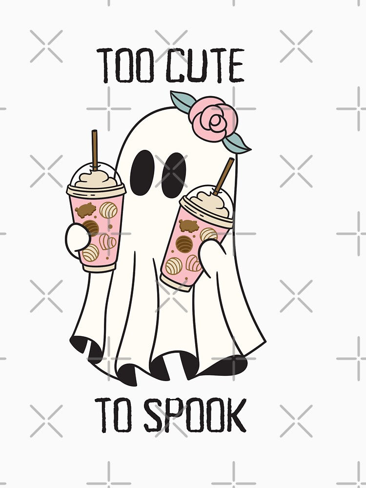 Too Cute To Spook Girly Ghost Graphic by Sorolenti Art