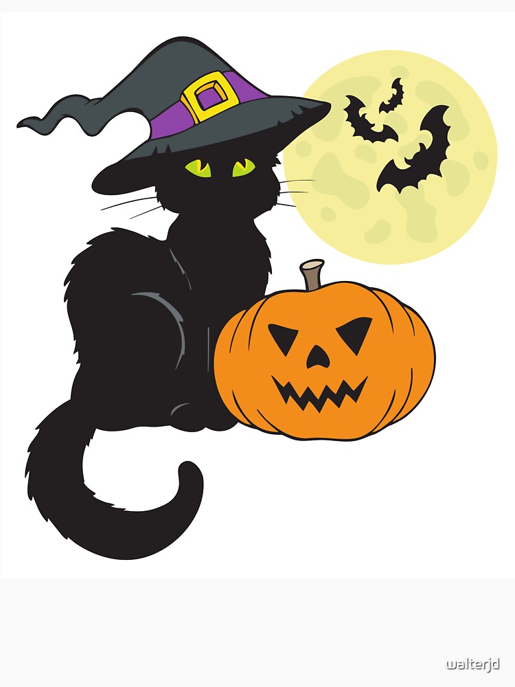 Black Cat Halloween by walterjd