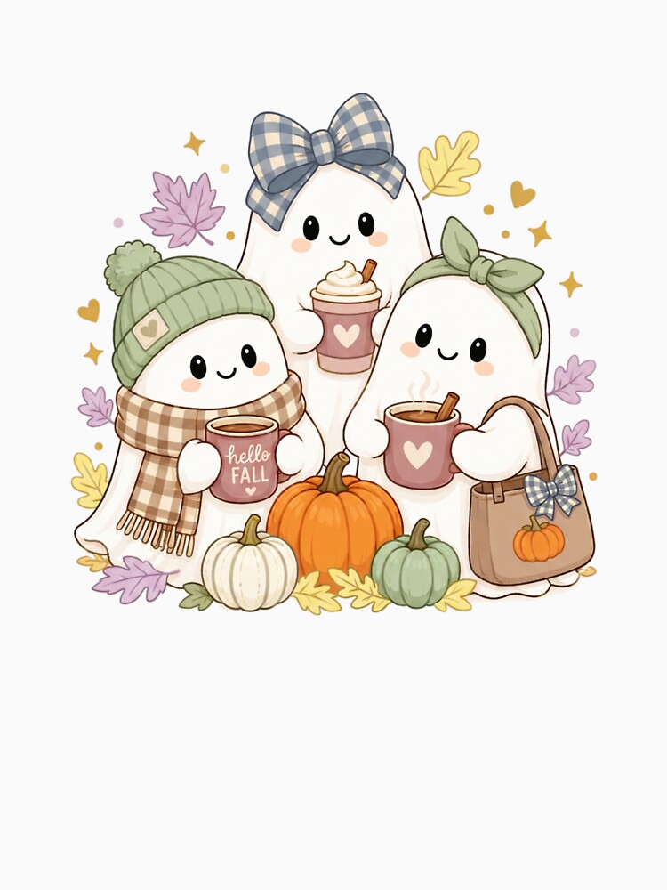 Cute Halloween Ghosties Trio by Blush Meadow Trading Co