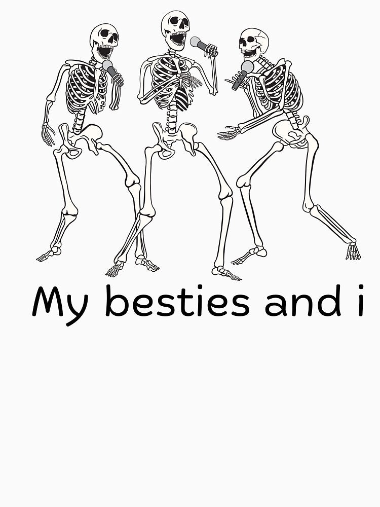 Funny Spooky Friends Spooky Skeleton by CCKimShop