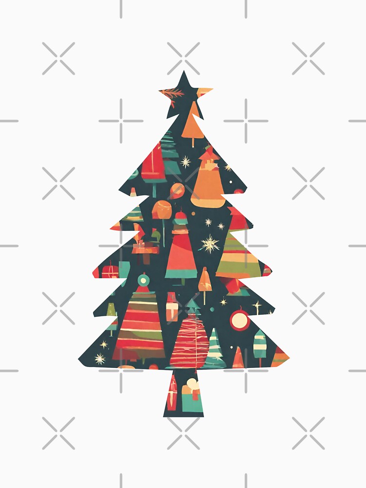 Retro Style Christmas Tree by silviaol